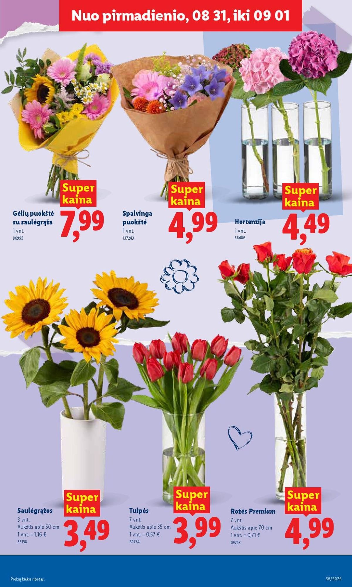 LIDL - Maisto prekių pasiūlymai (2026 08 31 - 2026 09 06)