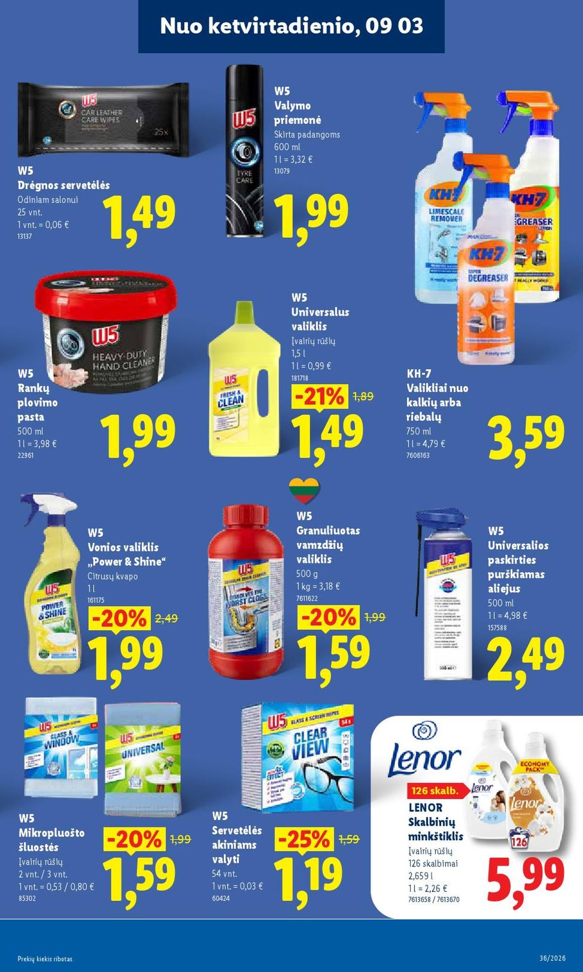 LIDL - Maisto prekių pasiūlymai (2026 08 31 - 2026 09 06)