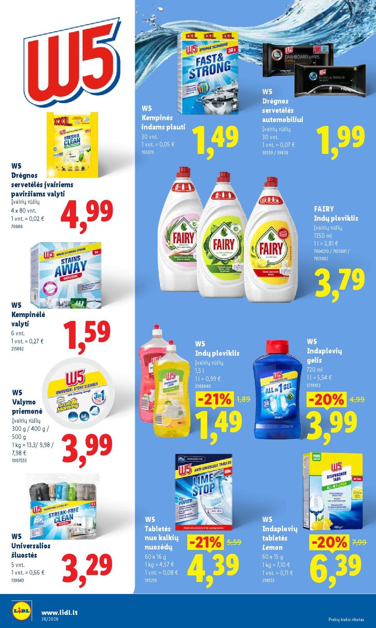 LIDL - Maisto prekių pasiūlymai (2026 08 31 - 2026 09 06)