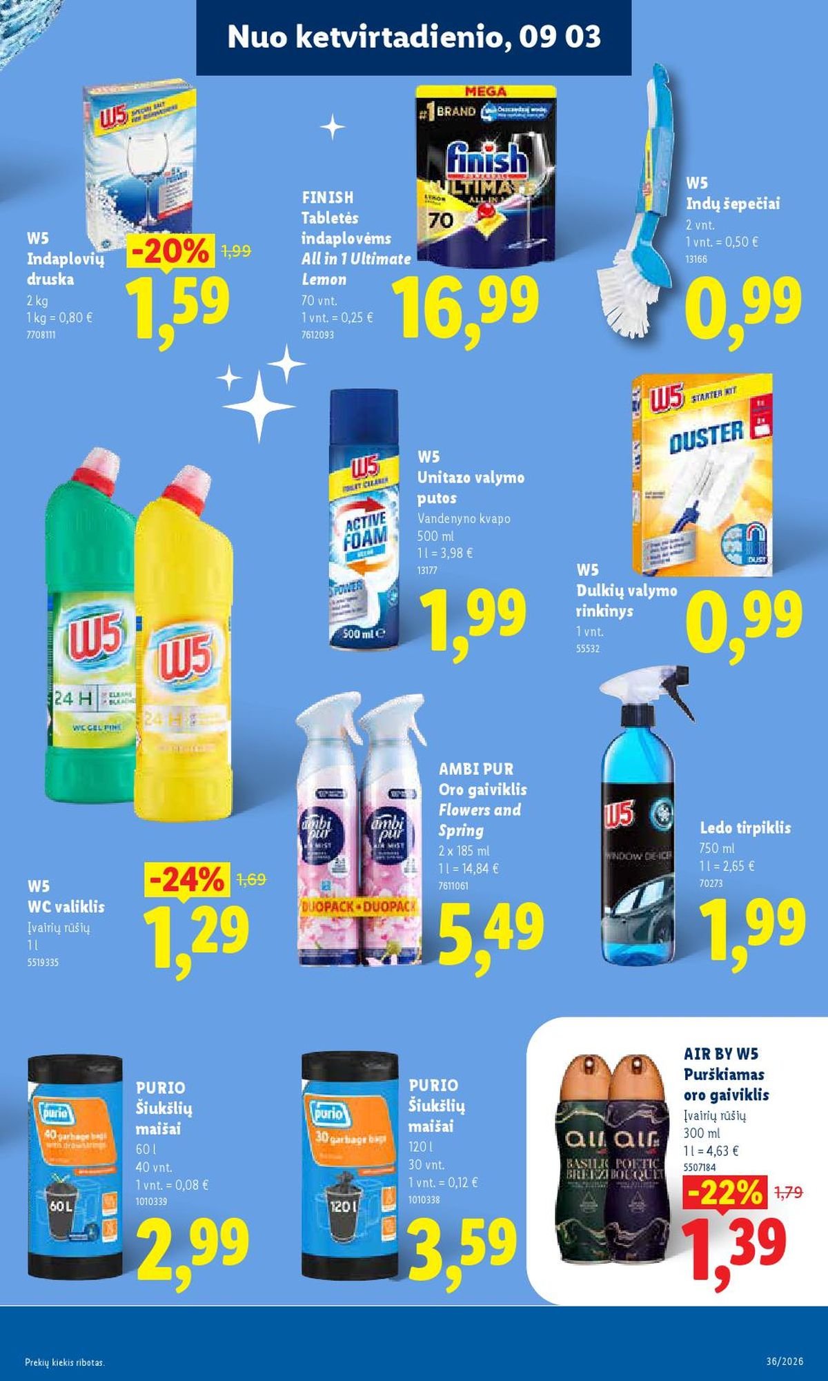 LIDL - Maisto prekių pasiūlymai (2026 08 31 - 2026 09 06)