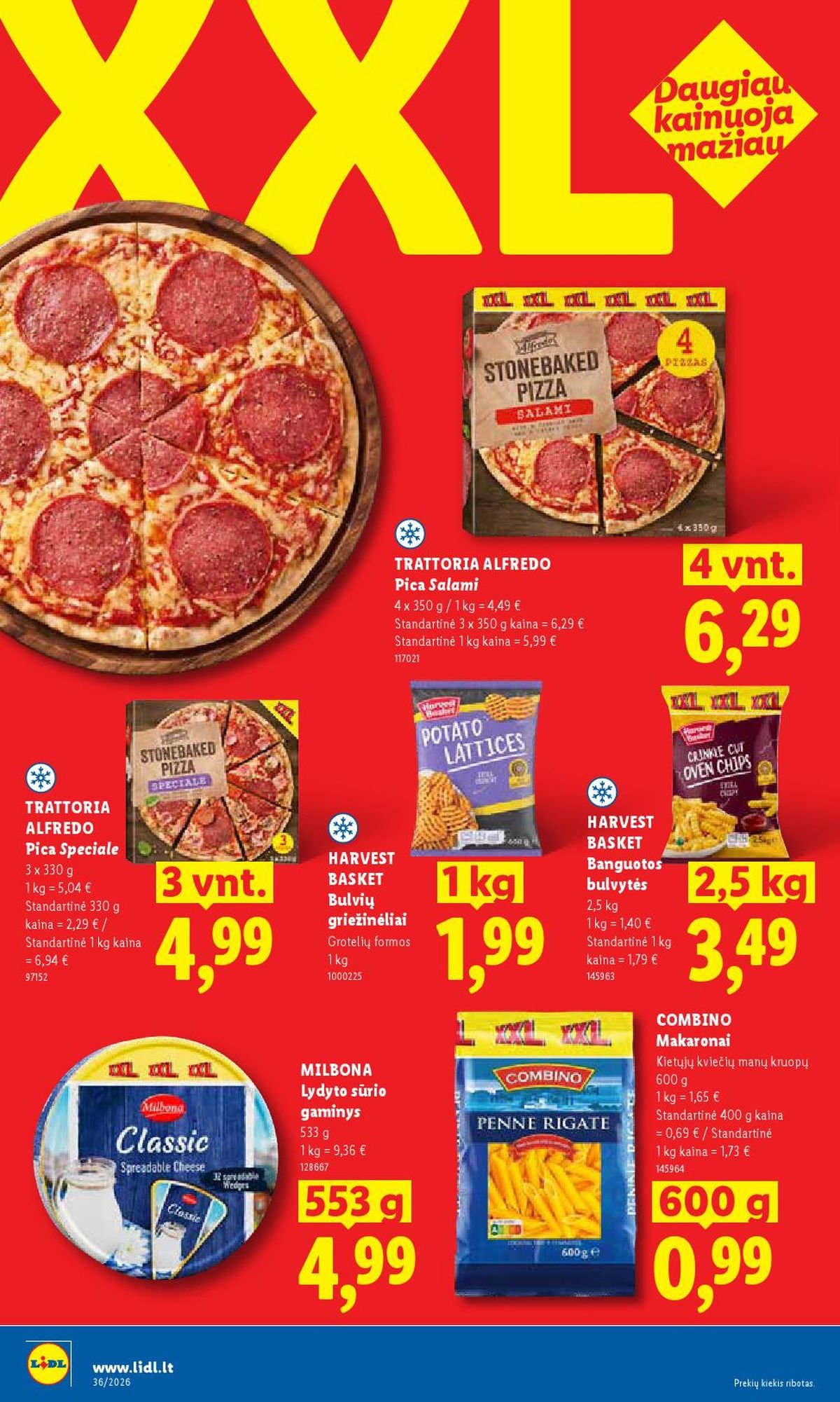 LIDL - Maisto prekių pasiūlymai (2026 08 31 - 2026 09 06)