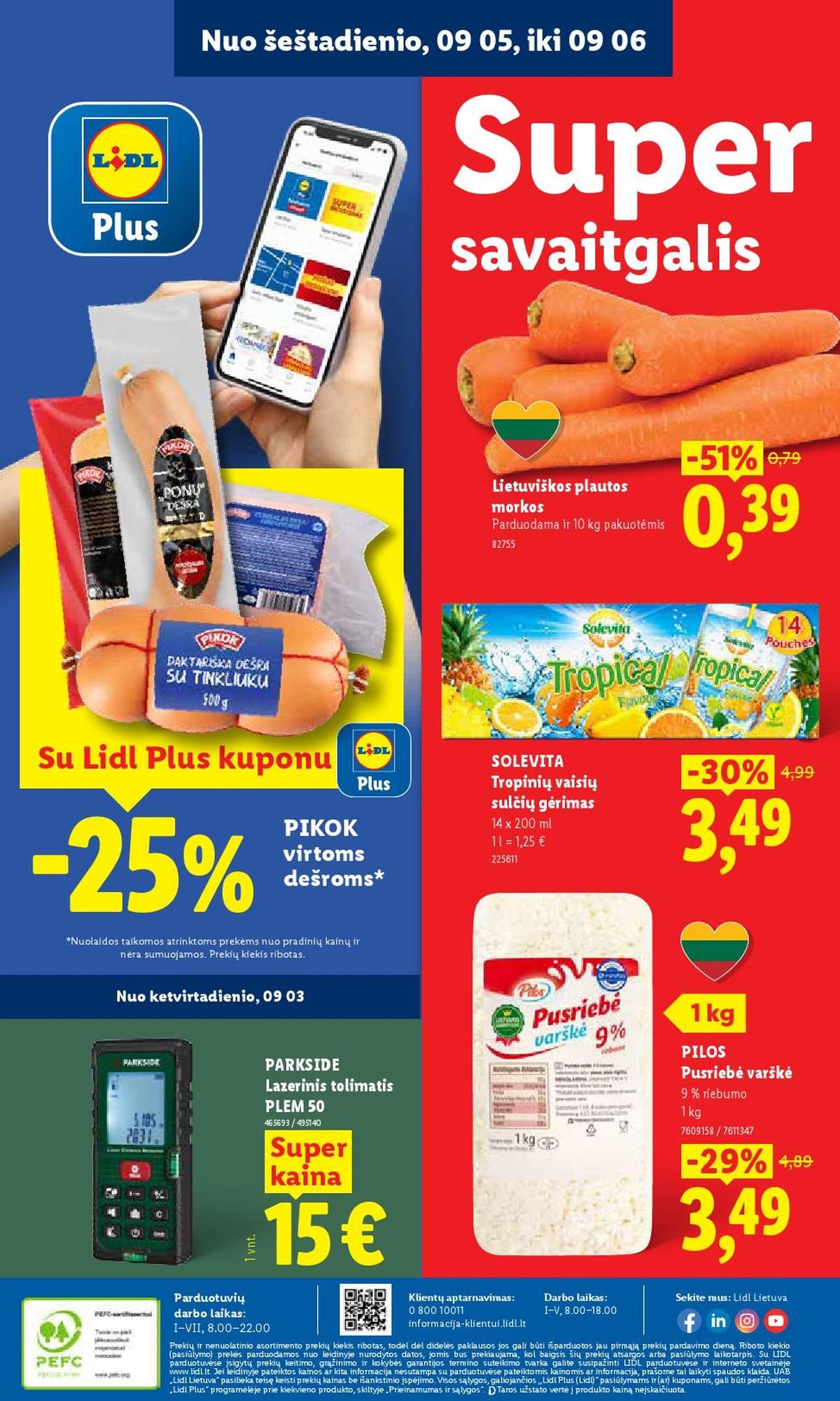 LIDL - Maisto prekių pasiūlymai (2026 08 31 - 2026 09 06)