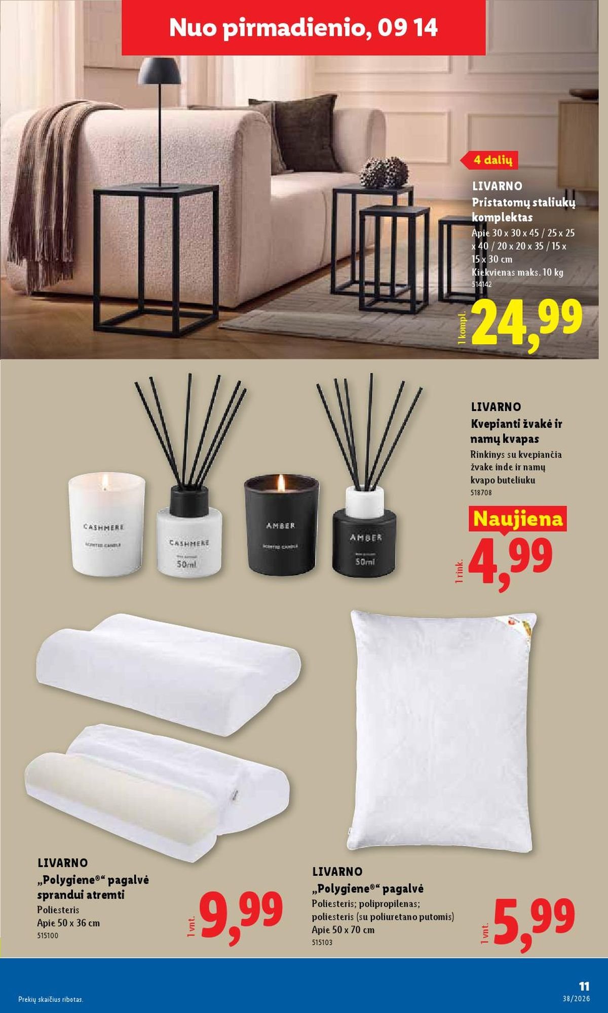 LIDL - Ne maisto prekių pasiūlymai (2026 09 14 - 2026 09 20)