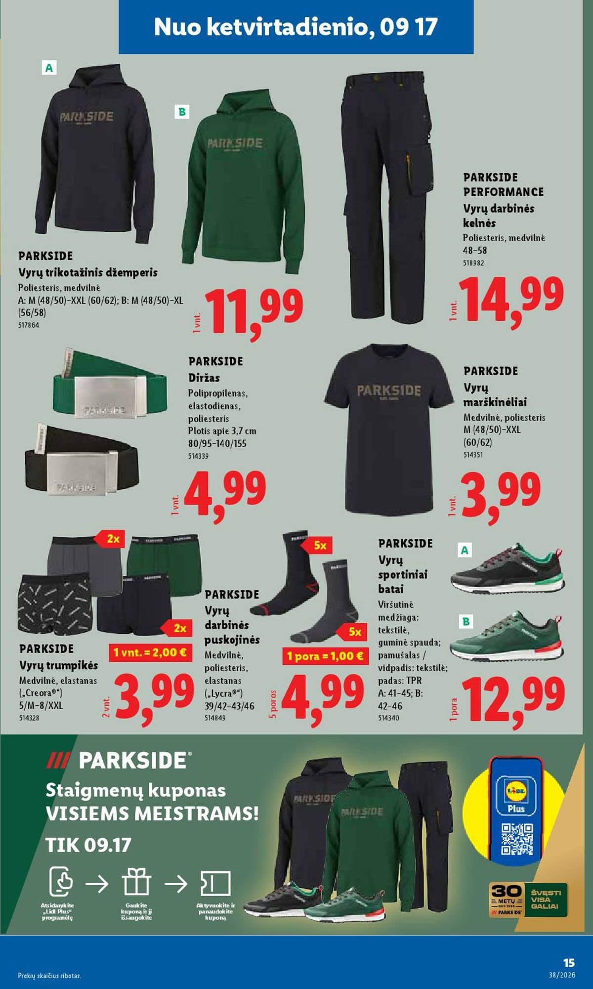 LIDL - Ne maisto prekių pasiūlymai (2026 09 14 - 2026 09 20)
