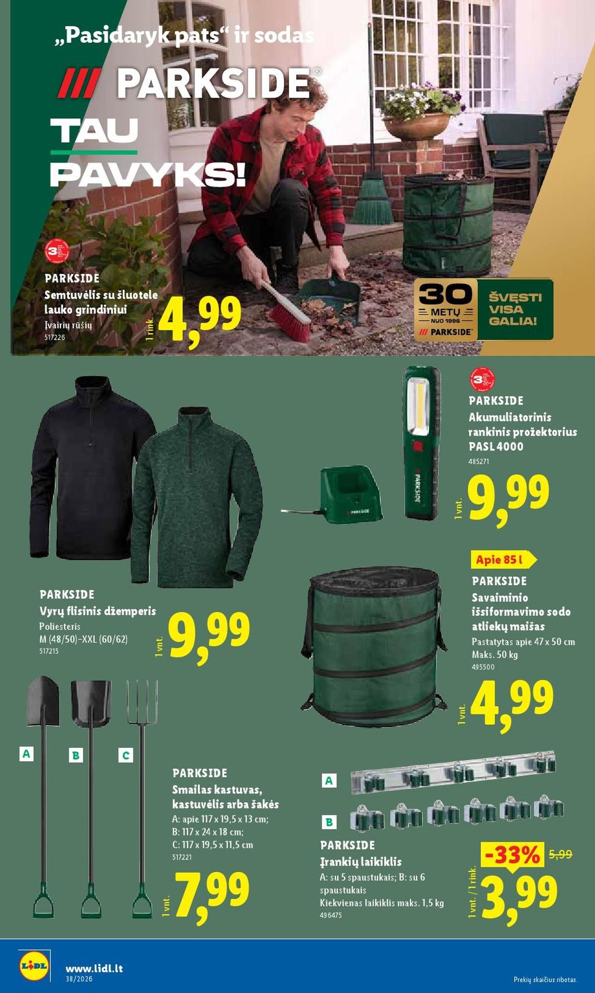 LIDL - Ne maisto prekių pasiūlymai (2026 09 14 - 2026 09 20)
