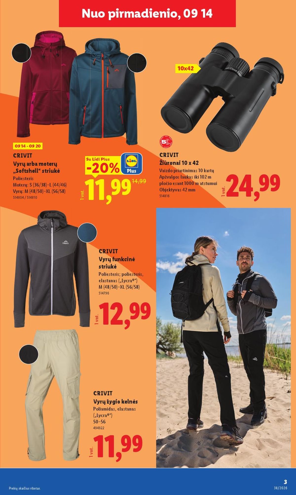 LIDL - Ne maisto prekių pasiūlymai (2026 09 14 - 2026 09 20)
