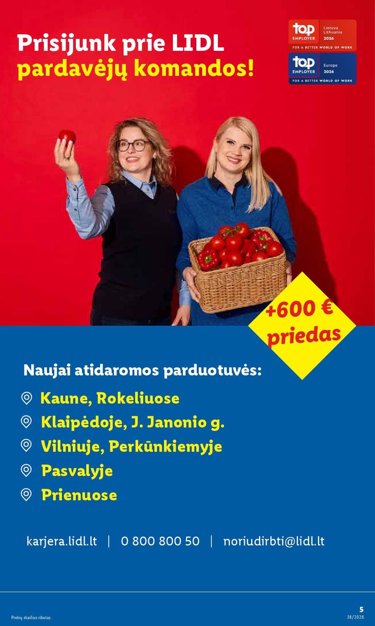 LIDL - Ne maisto prekių pasiūlymai (2026 09 14 - 2026 09 20)