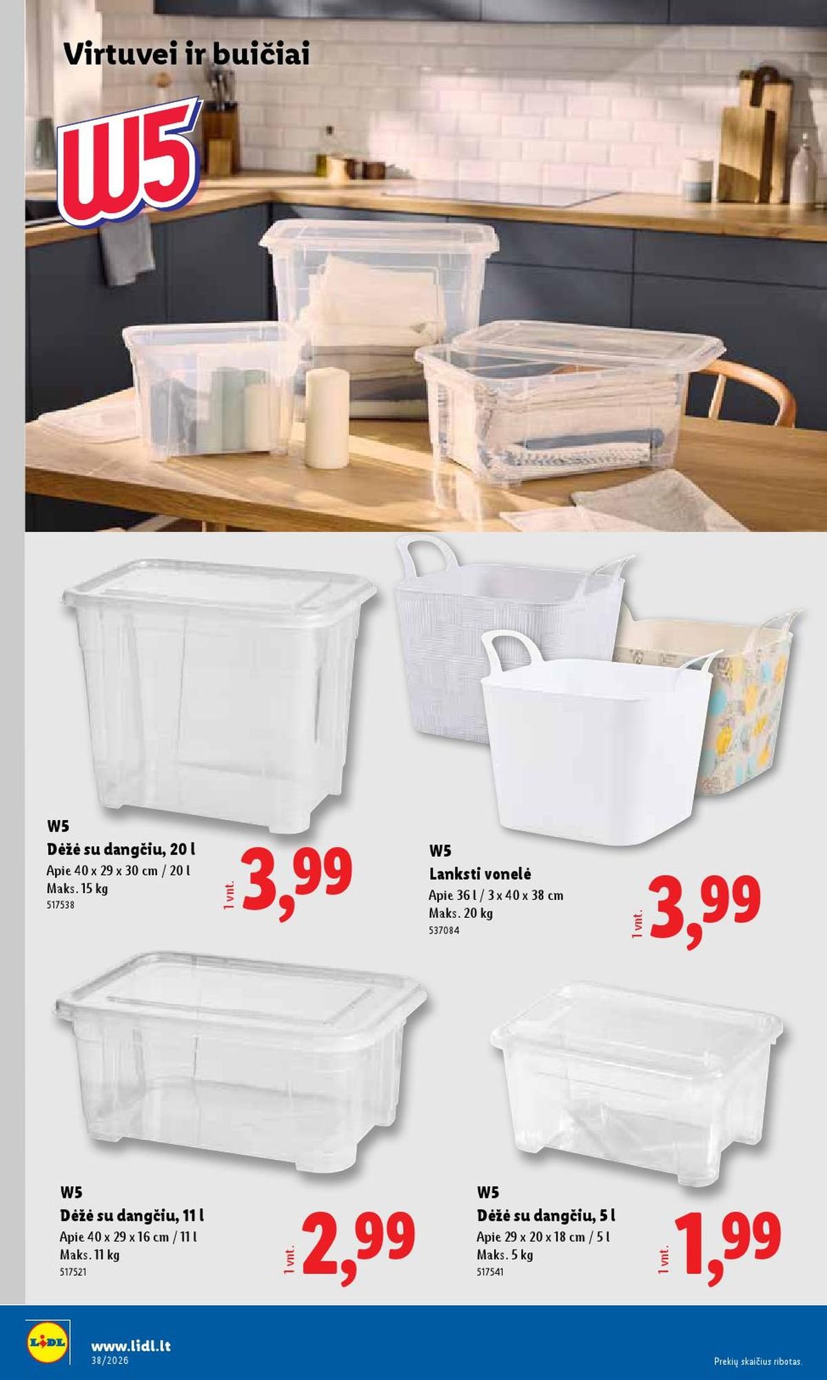 LIDL - Ne maisto prekių pasiūlymai (2026 09 14 - 2026 09 20)