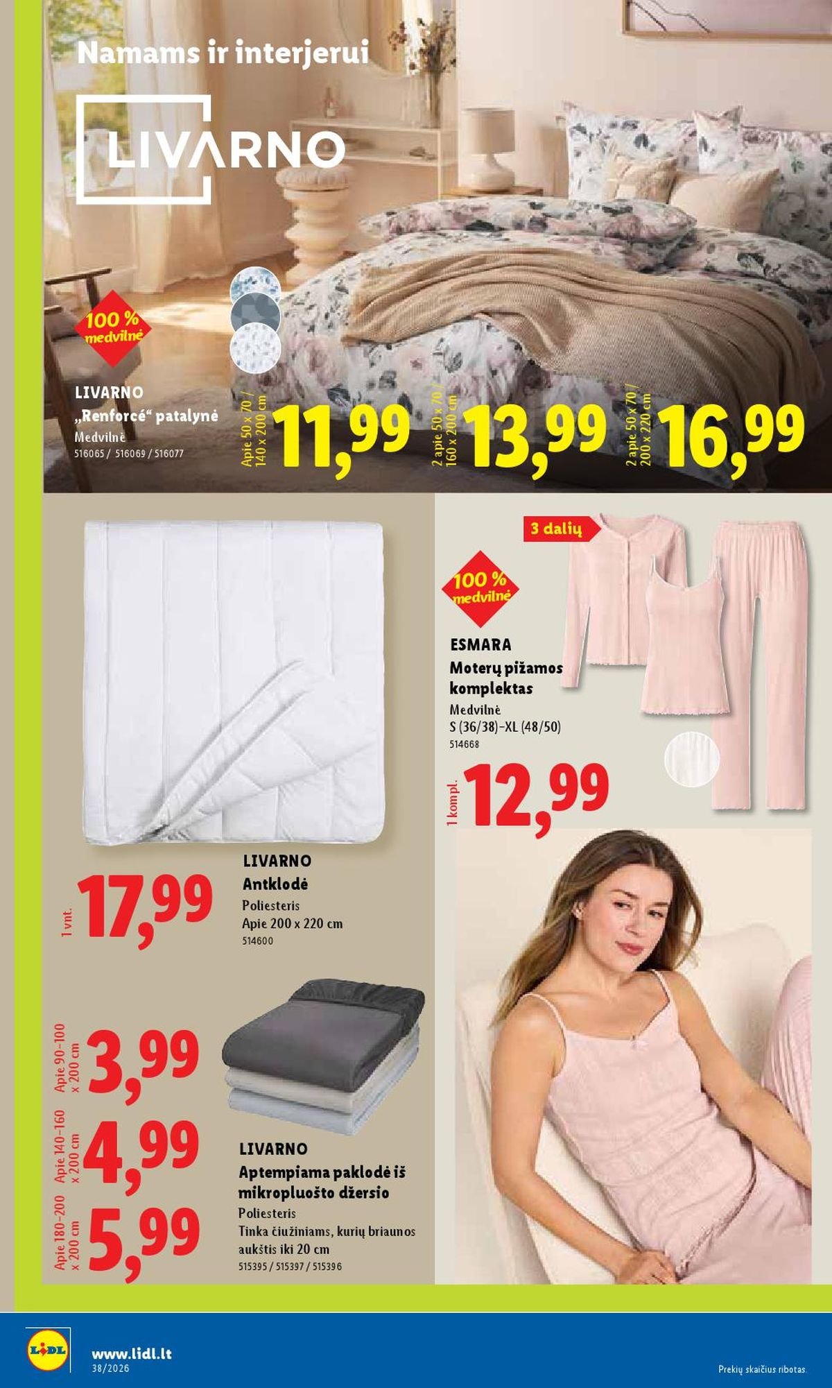 LIDL - Ne maisto prekių pasiūlymai (2026 09 14 - 2026 09 20)