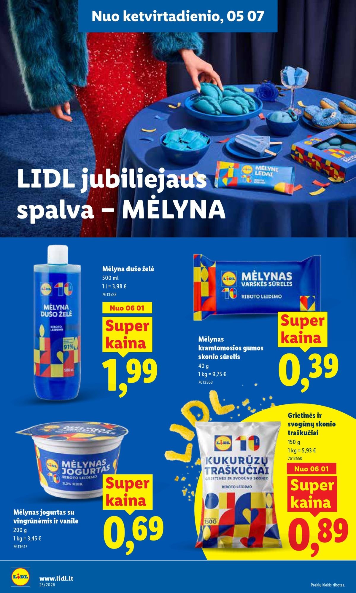 LIDL - Maisto prekių pasiūlymai (2026 06 01 - 2026 06 07)
