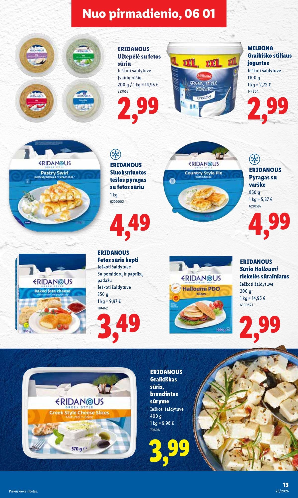 LIDL - Maisto prekių pasiūlymai (2026 06 01 - 2026 06 07)