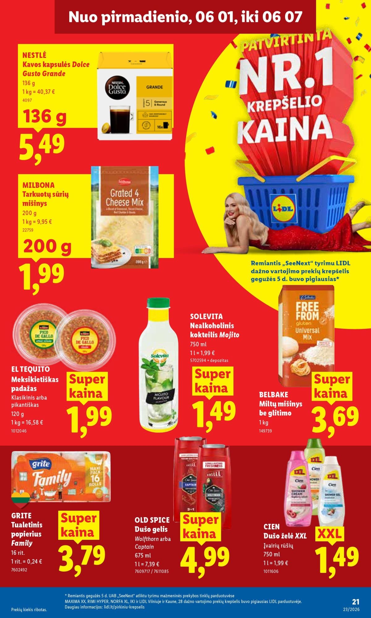 LIDL - Maisto prekių pasiūlymai (2026 06 01 - 2026 06 07)