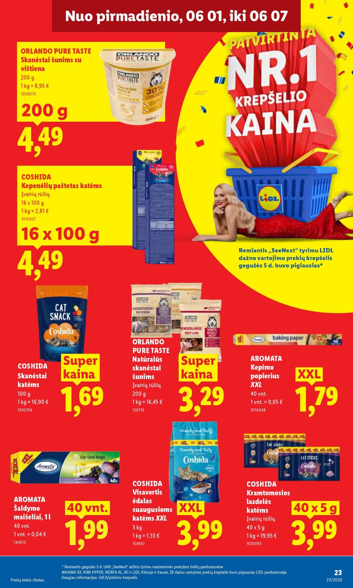 LIDL - Maisto prekių pasiūlymai (2026 06 01 - 2026 06 07)