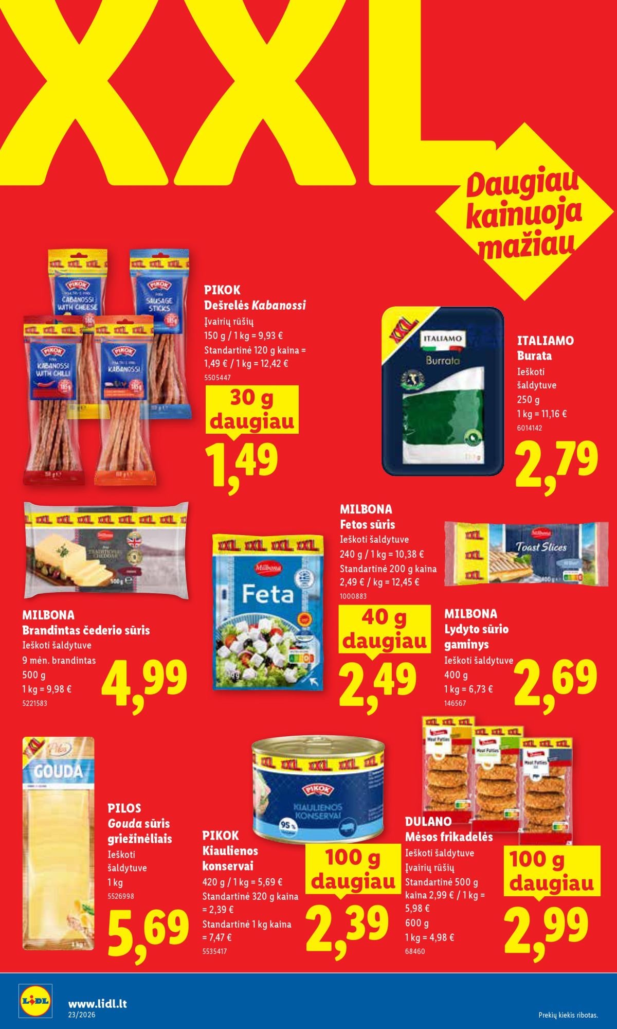 LIDL - Maisto prekių pasiūlymai (2026 06 01 - 2026 06 07)
