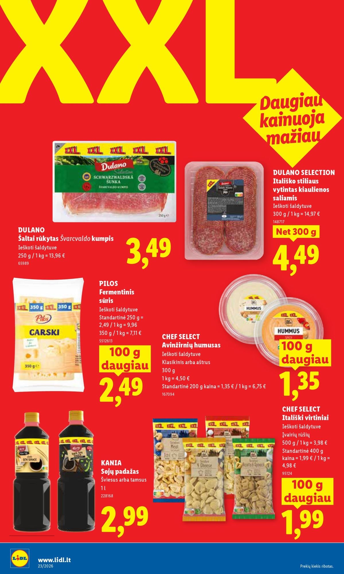LIDL - Maisto prekių pasiūlymai (2026 06 01 - 2026 06 07)