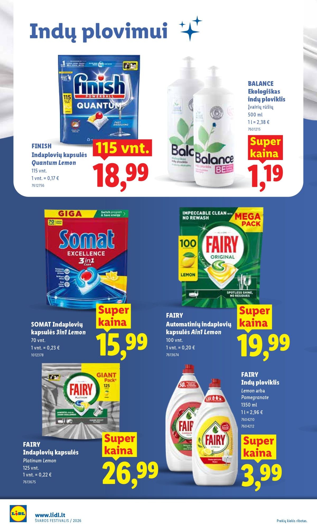 LIDL - Maisto prekių pasiūlymai (2026 06 01 - 2026 06 07)