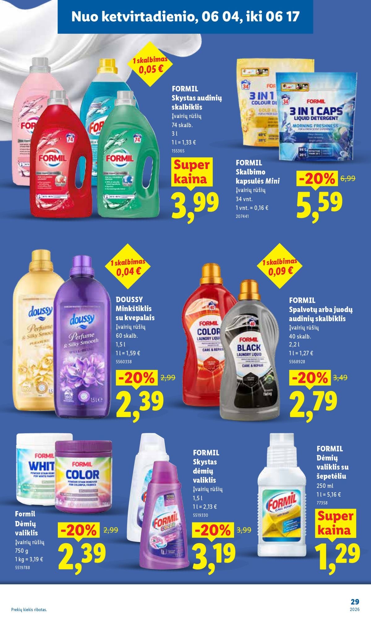 LIDL - Maisto prekių pasiūlymai (2026 06 01 - 2026 06 07)