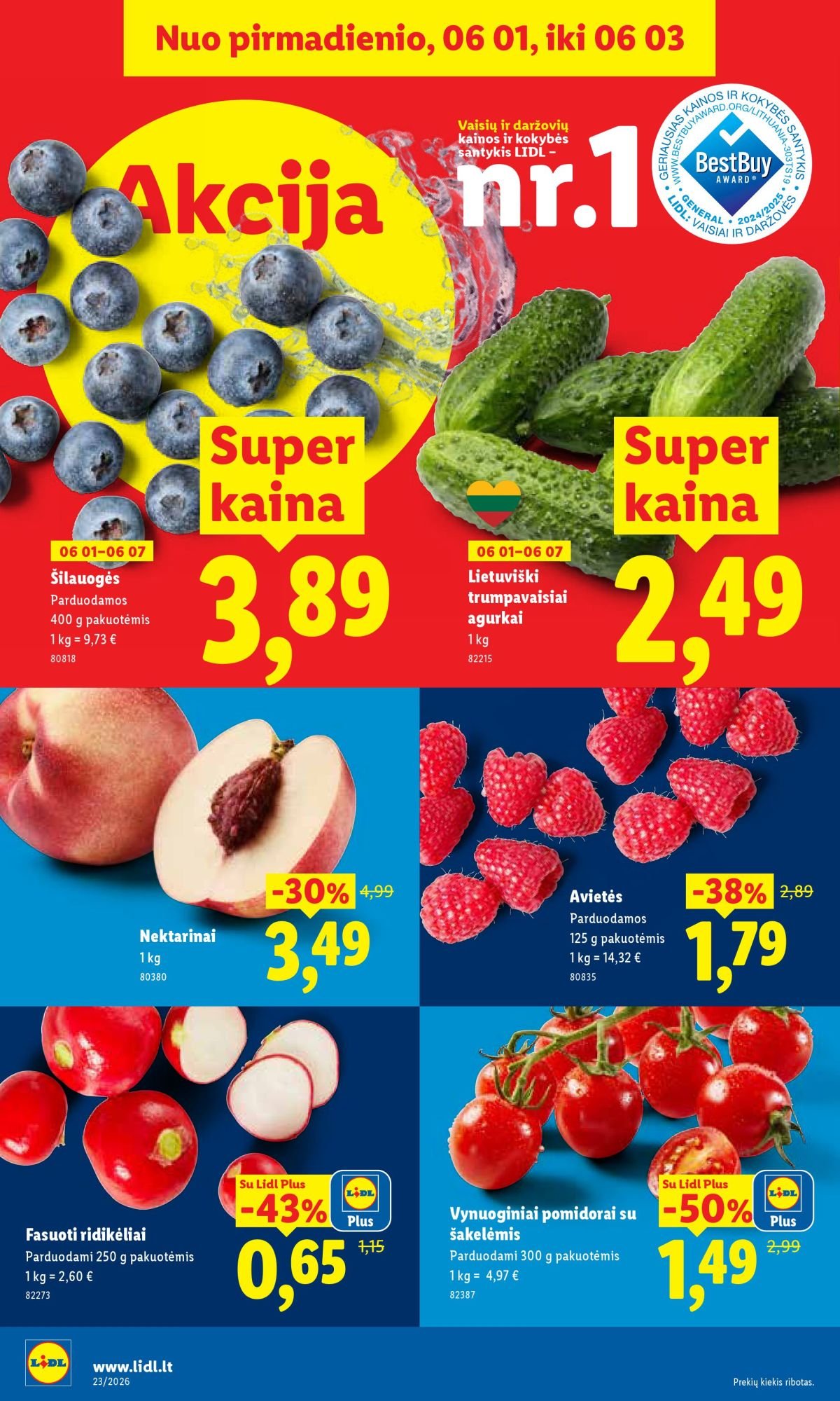 LIDL - Maisto prekių pasiūlymai (2026 06 01 - 2026 06 07)