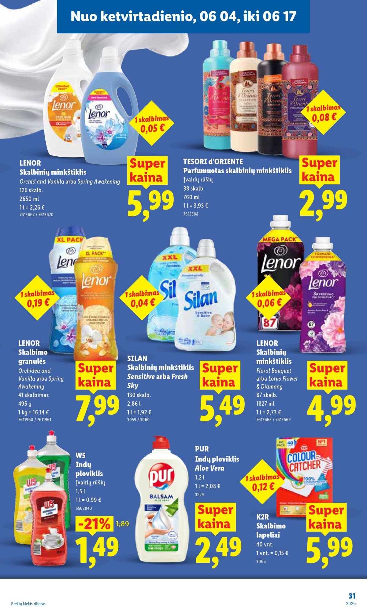 LIDL - Maisto prekių pasiūlymai (2026 06 01 - 2026 06 07)