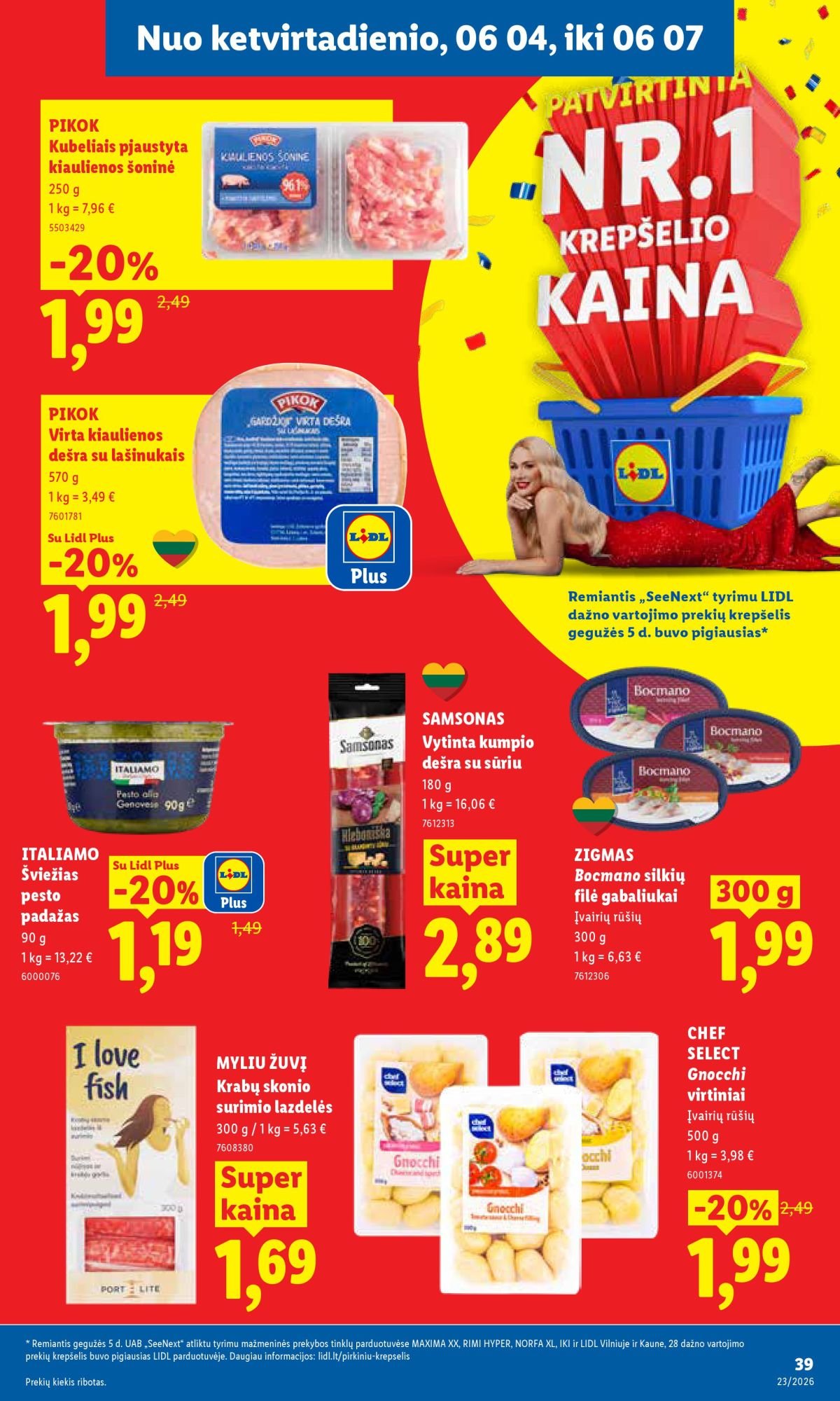 LIDL - Maisto prekių pasiūlymai (2026 06 01 - 2026 06 07)