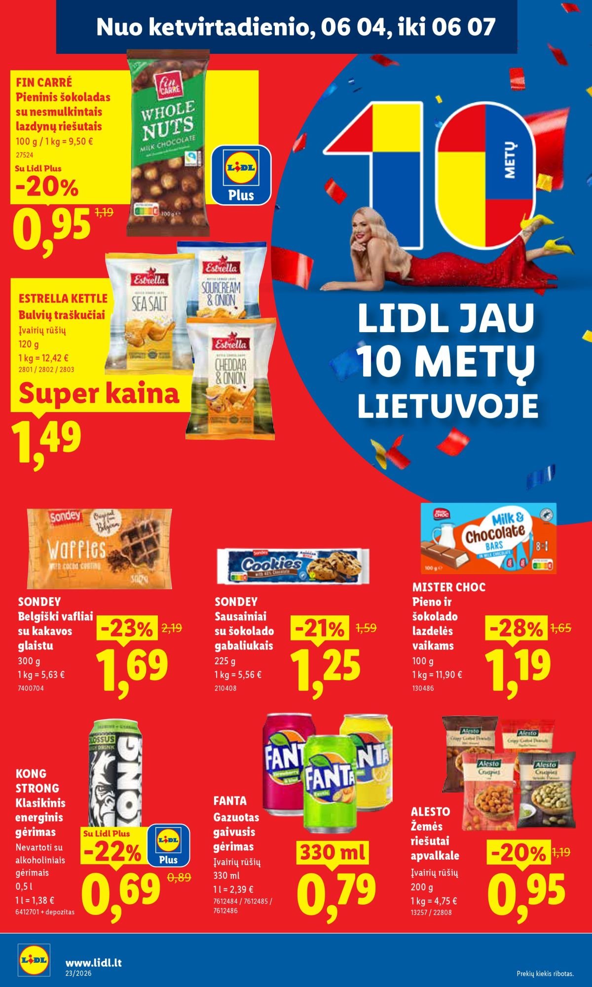 LIDL - Maisto prekių pasiūlymai (2026 06 01 - 2026 06 07)