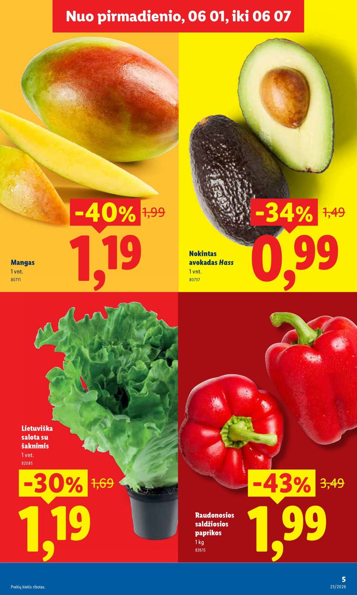 LIDL - Maisto prekių pasiūlymai (2026 06 01 - 2026 06 07)