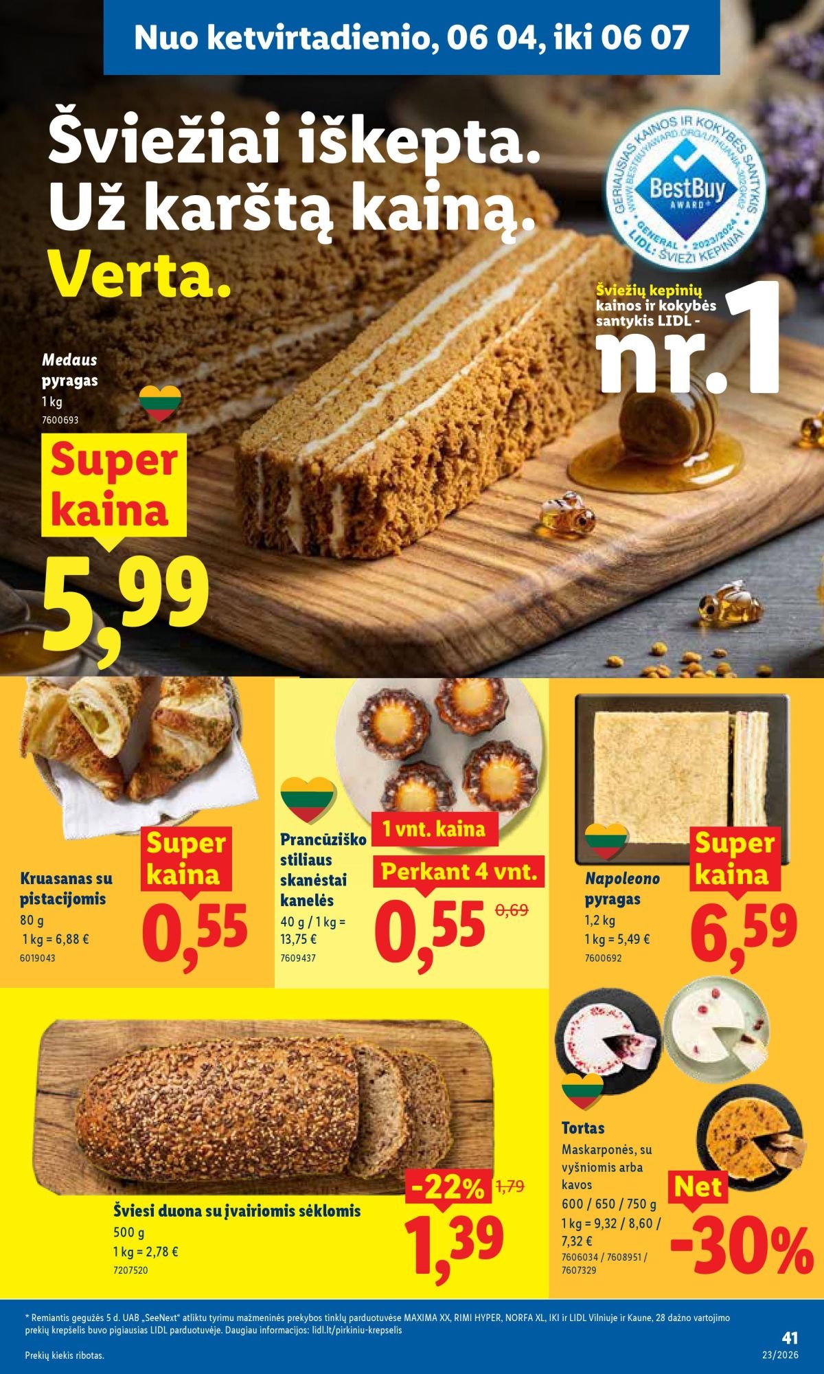 LIDL - Maisto prekių pasiūlymai (2026 06 01 - 2026 06 07)