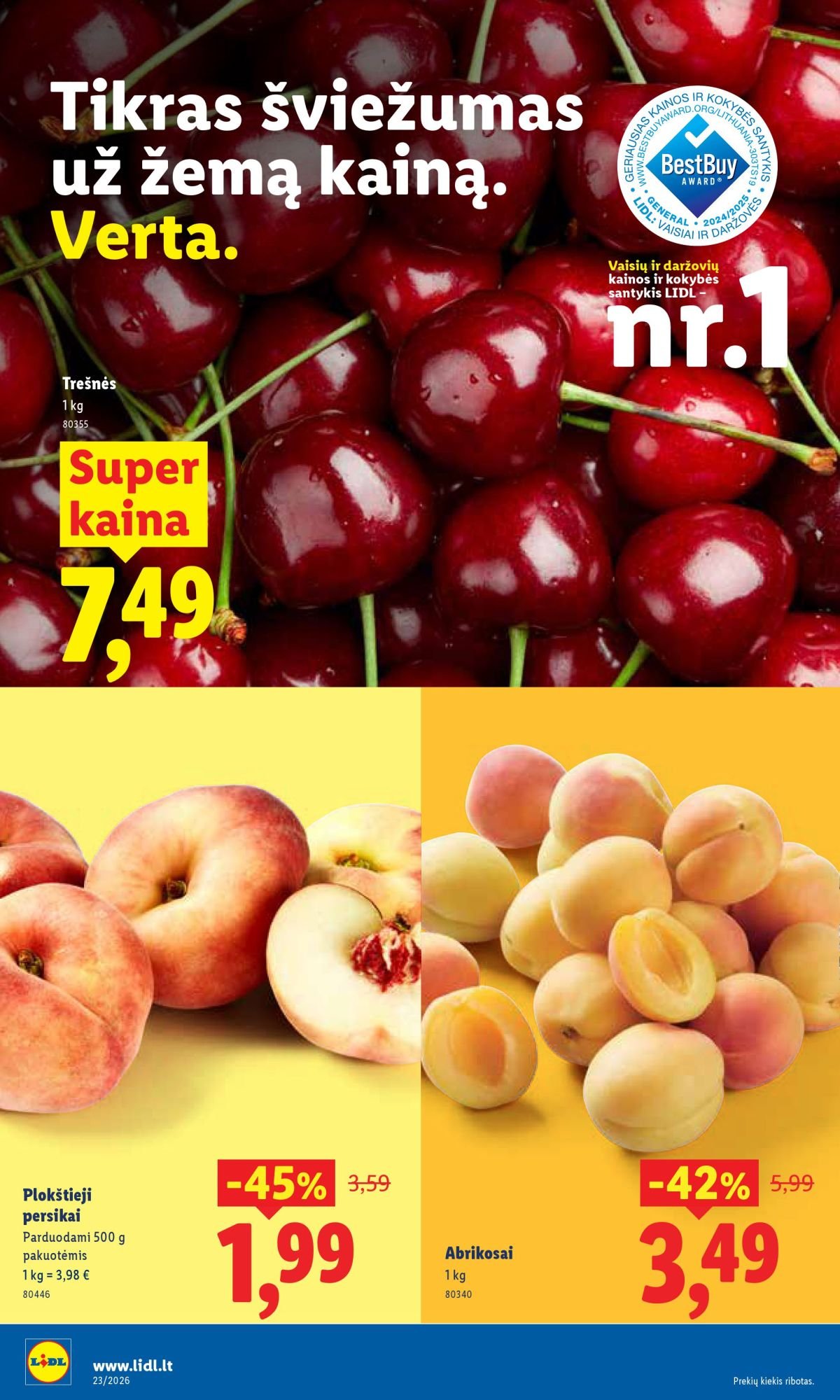 LIDL - Maisto prekių pasiūlymai (2026 06 01 - 2026 06 07)