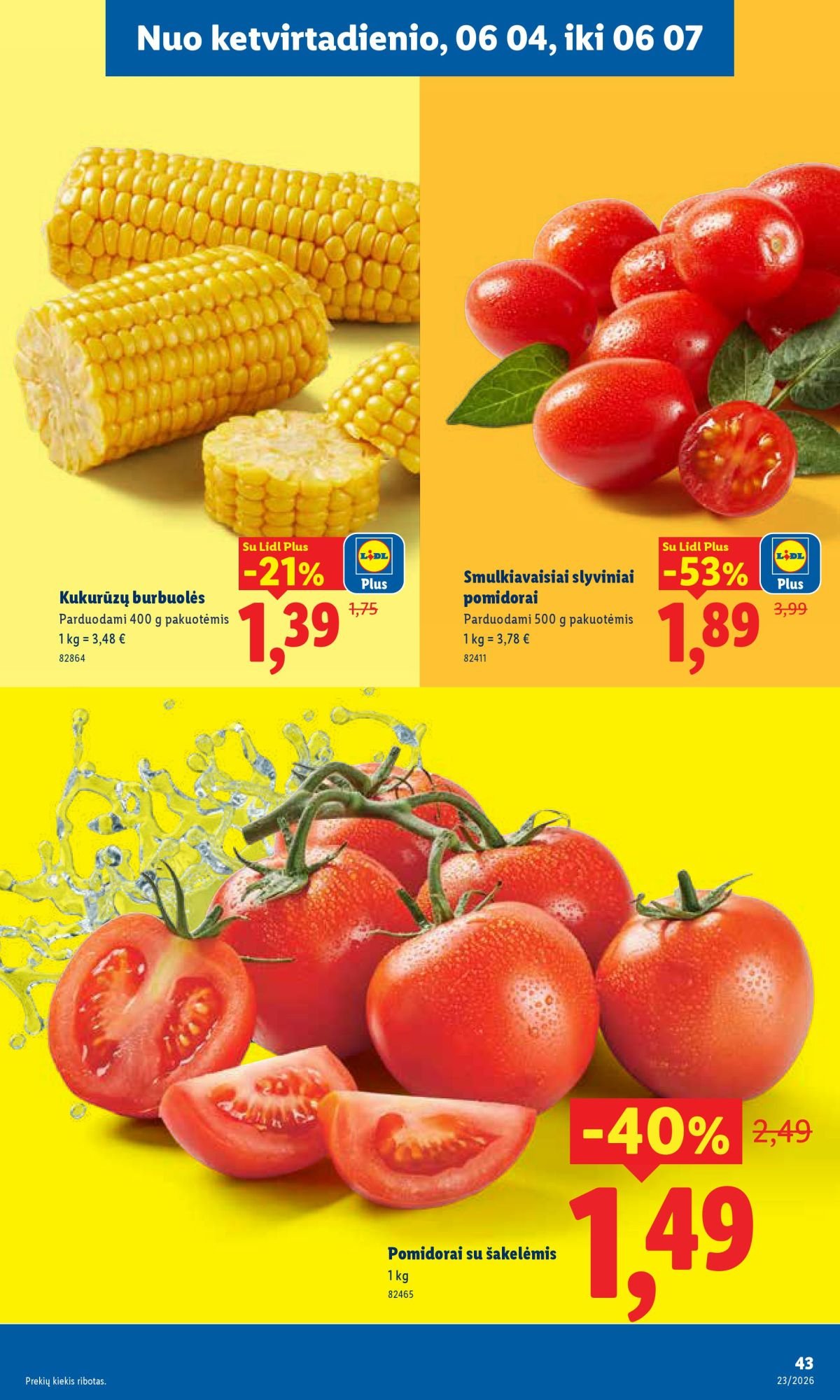 LIDL - Maisto prekių pasiūlymai (2026 06 01 - 2026 06 07)