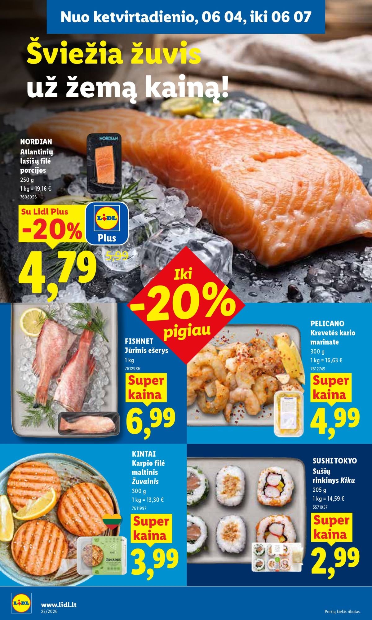 LIDL - Maisto prekių pasiūlymai (2026 06 01 - 2026 06 07)
