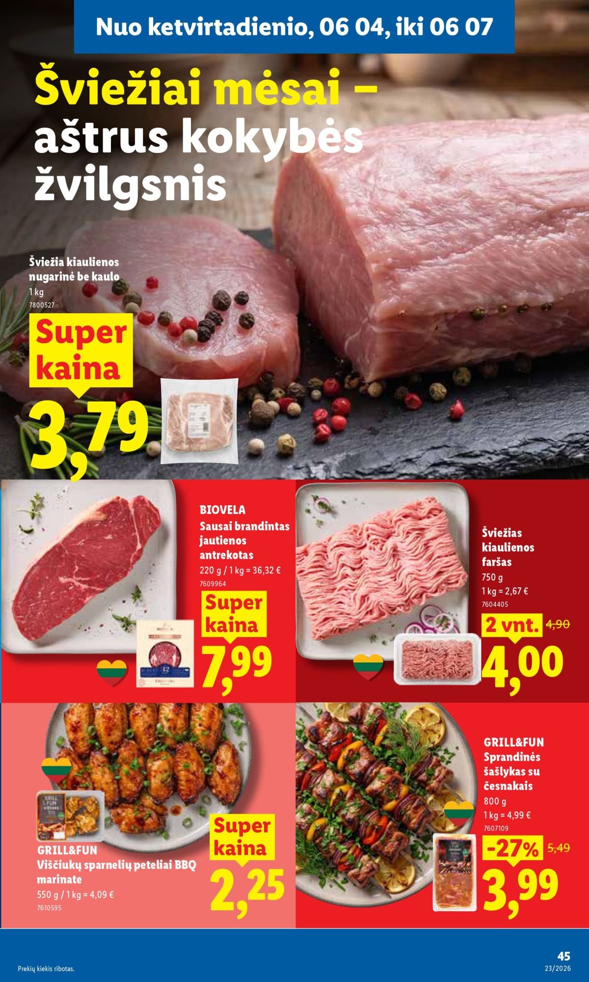 LIDL - Maisto prekių pasiūlymai (2026 06 01 - 2026 06 07)