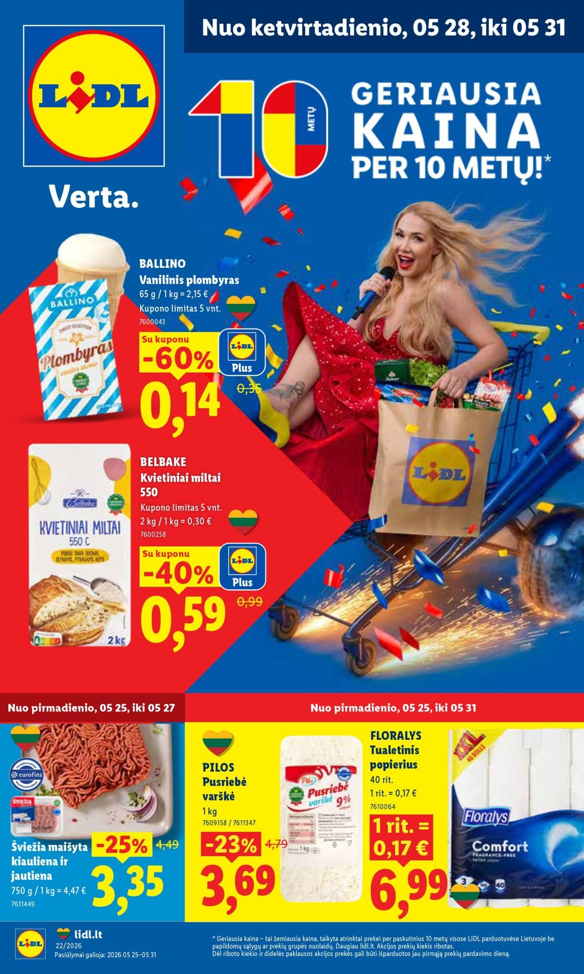 LIDL - Maisto prekių pasiūlymai (2026 05 25 - 2026 05 31)