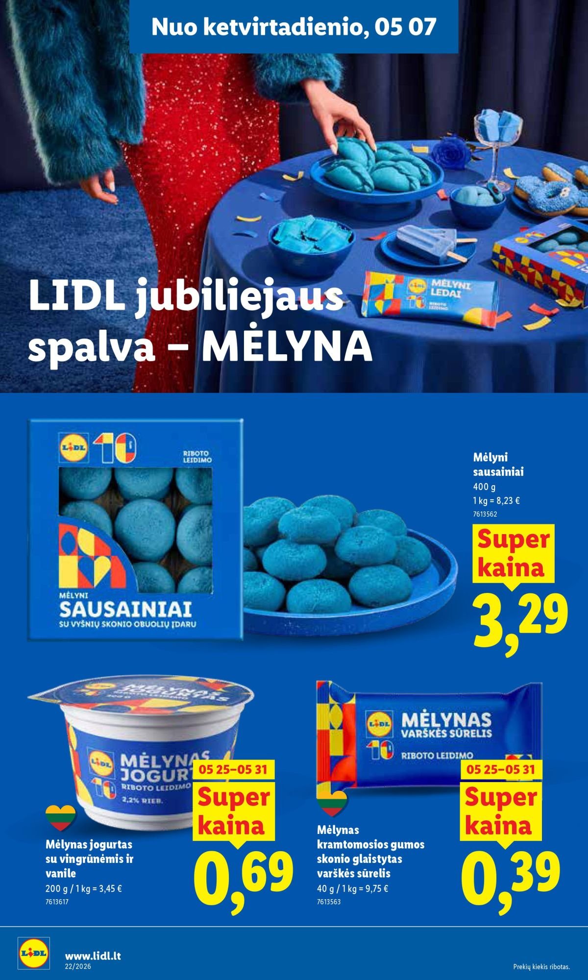 LIDL - Maisto prekių pasiūlymai (2026 05 25 - 2026 05 31)