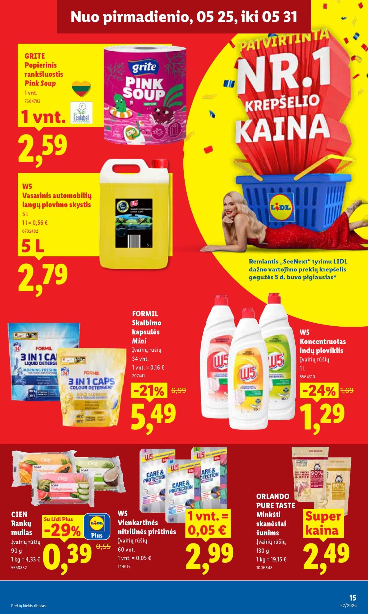 LIDL - Maisto prekių pasiūlymai (2026 05 25 - 2026 05 31)