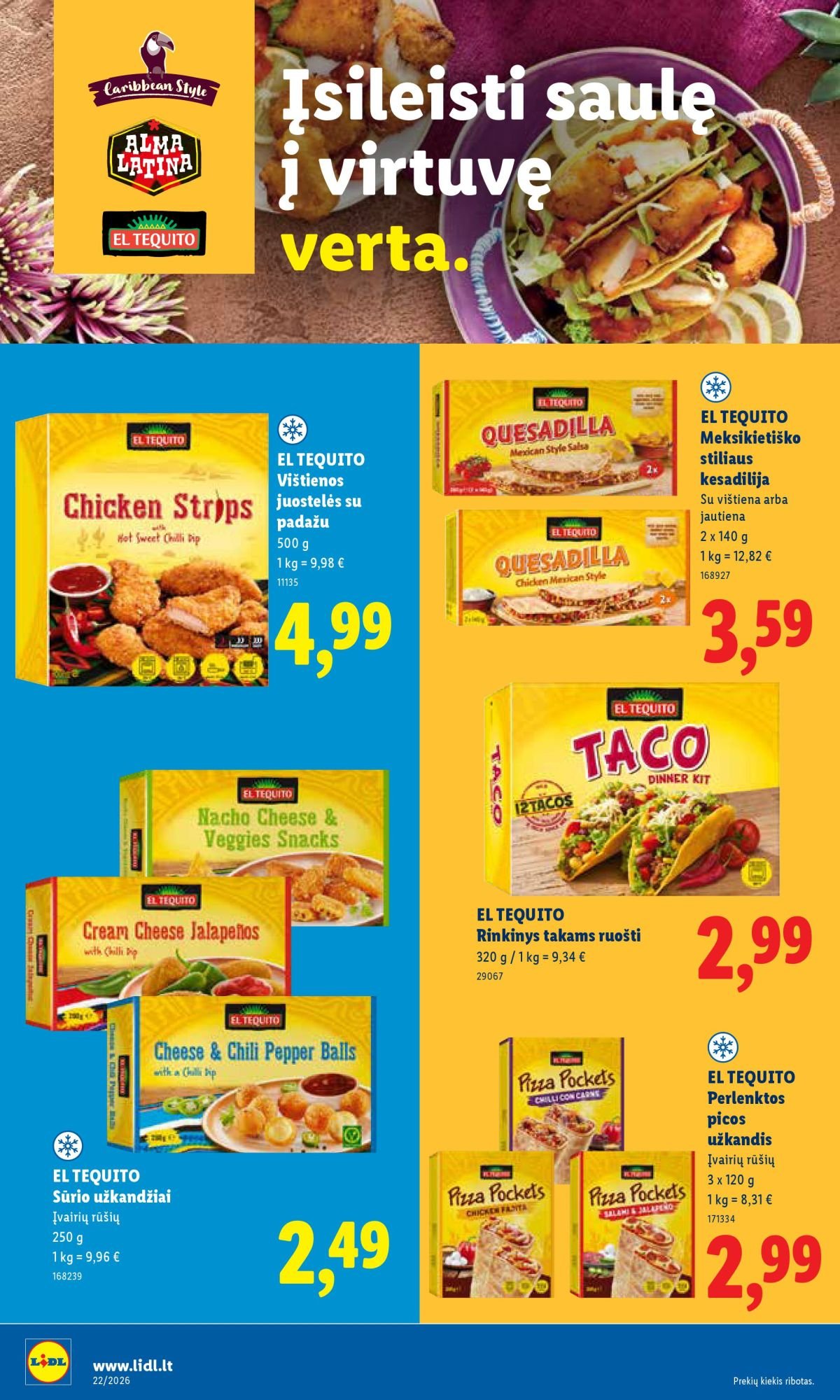 LIDL - Maisto prekių pasiūlymai (2026 05 25 - 2026 05 31)