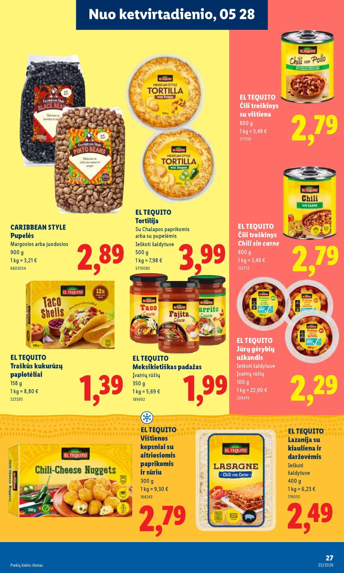 LIDL - Maisto prekių pasiūlymai (2026 05 25 - 2026 05 31)
