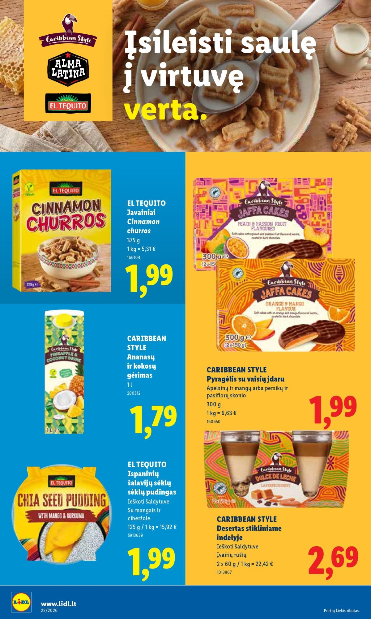 LIDL - Maisto prekių pasiūlymai (2026 05 25 - 2026 05 31)