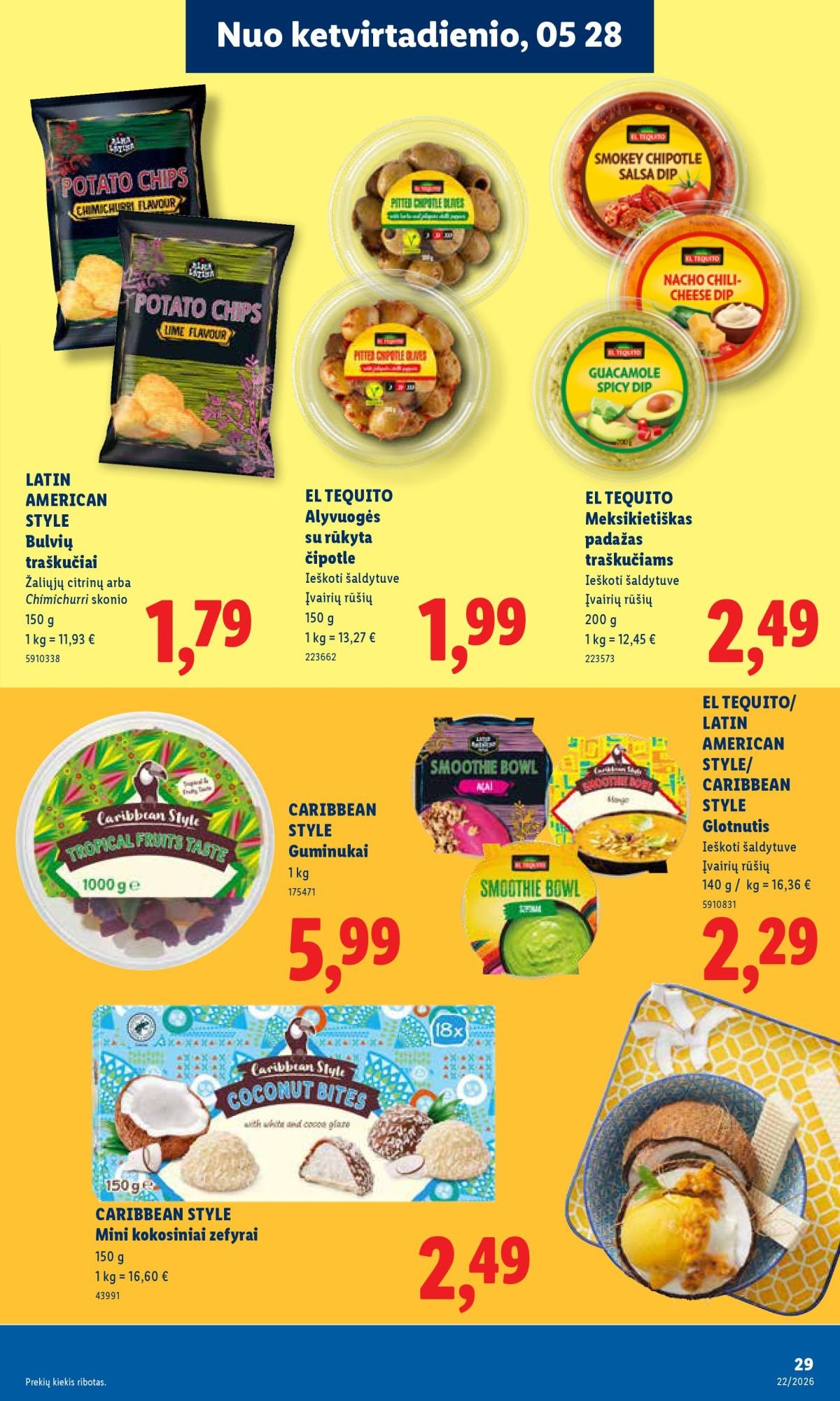 LIDL - Maisto prekių pasiūlymai (2026 05 25 - 2026 05 31)