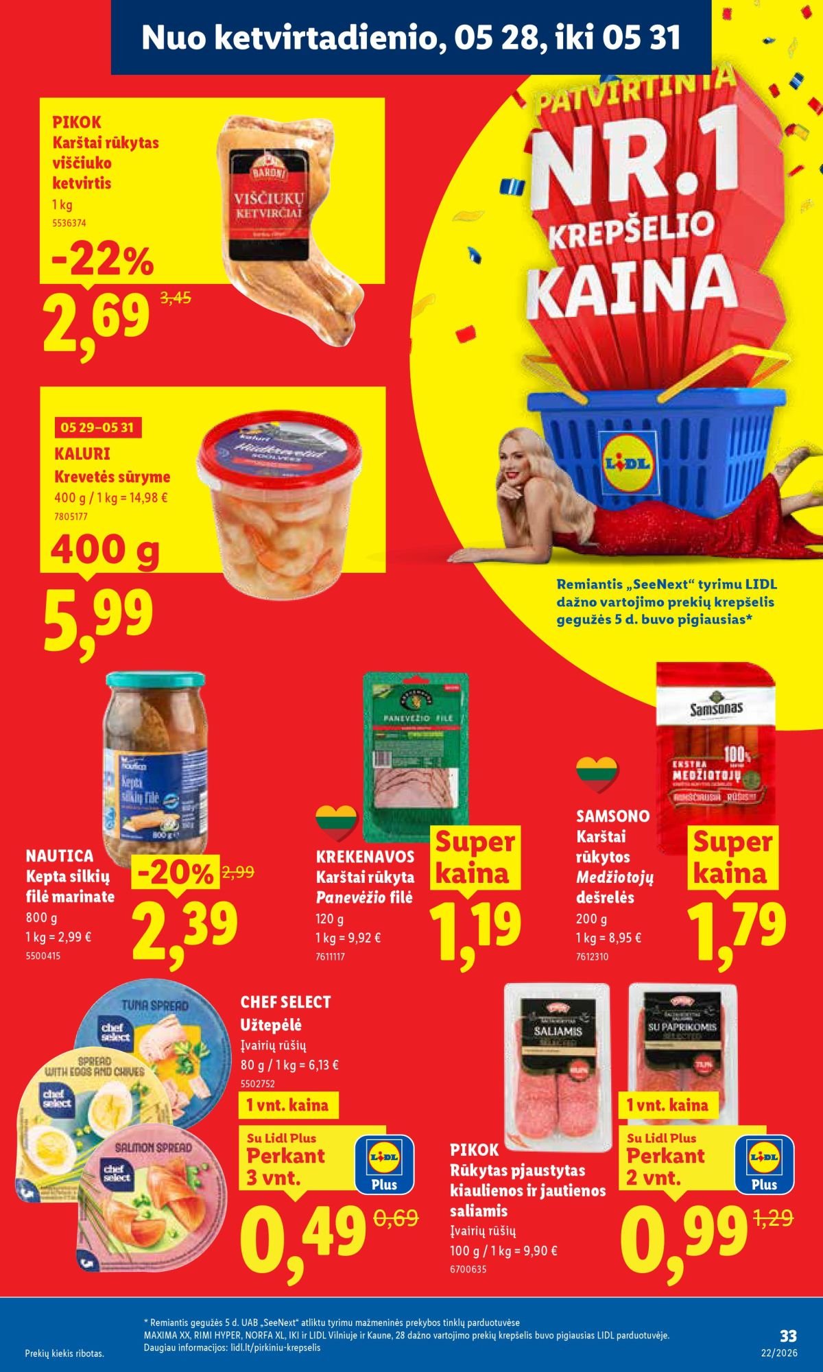 LIDL - Maisto prekių pasiūlymai (2026 05 25 - 2026 05 31)