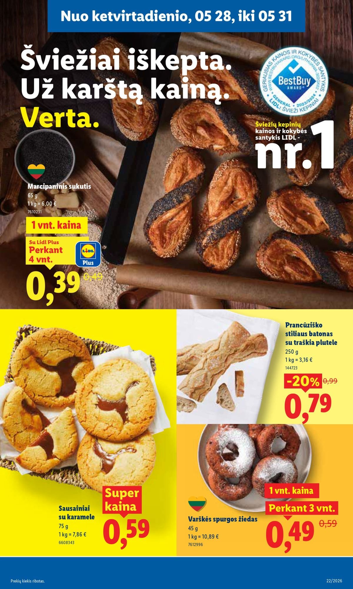 LIDL - Maisto prekių pasiūlymai (2026 05 25 - 2026 05 31)