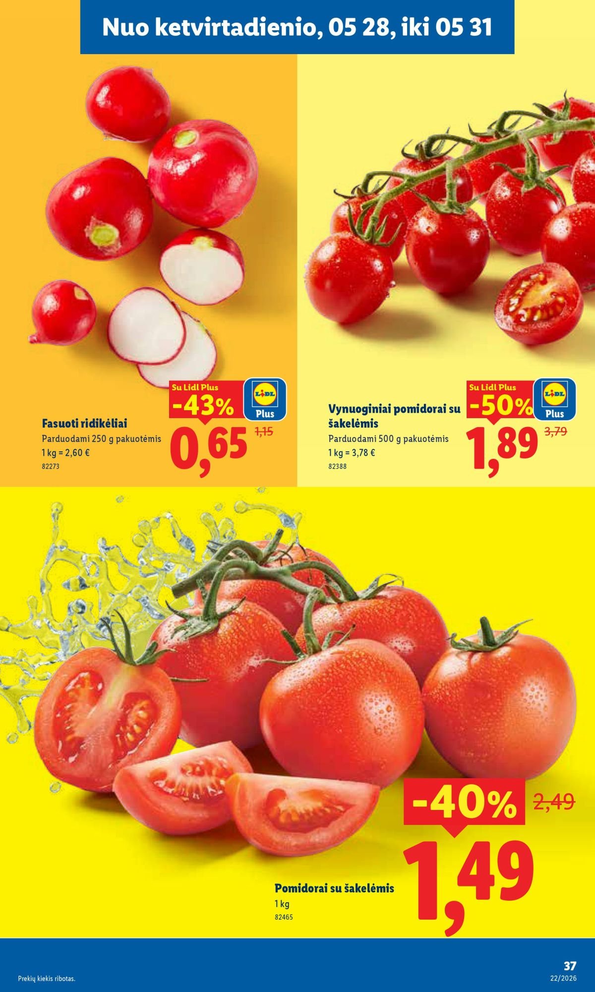 LIDL - Maisto prekių pasiūlymai (2026 05 25 - 2026 05 31)