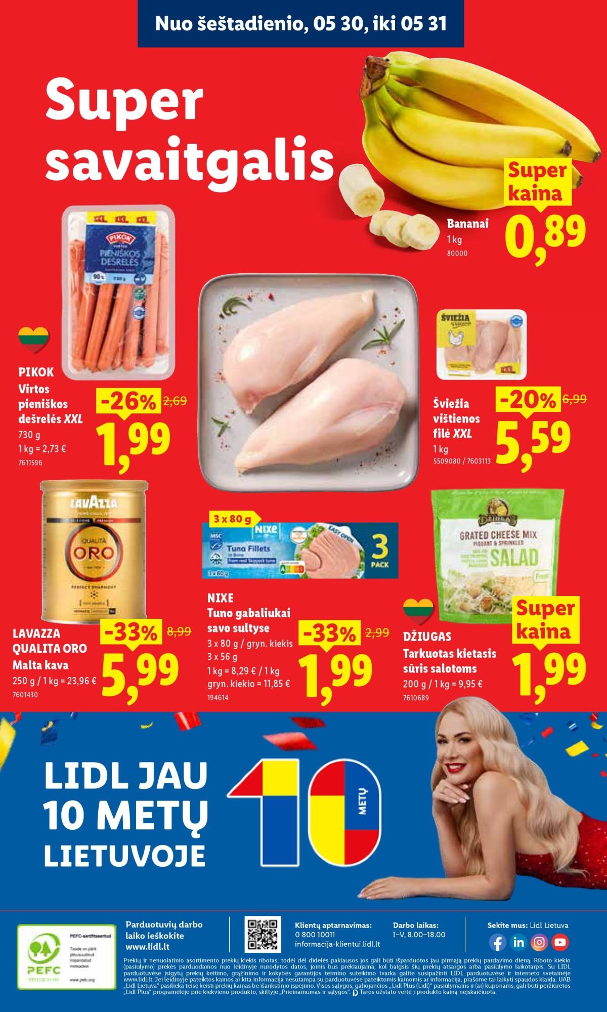 LIDL - Maisto prekių pasiūlymai (2026 05 25 - 2026 05 31)