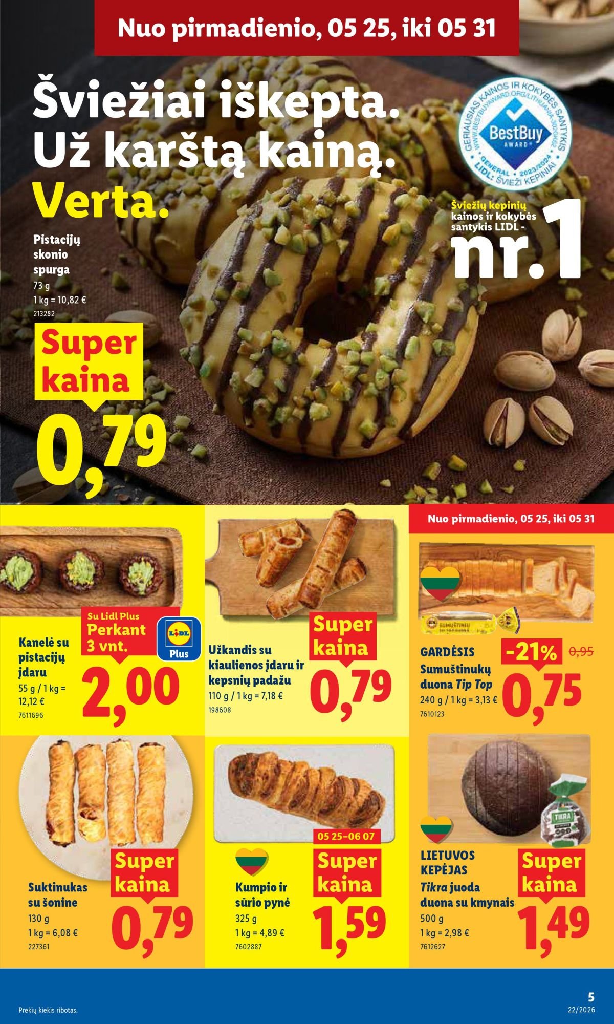 LIDL - Maisto prekių pasiūlymai (2026 05 25 - 2026 05 31)
