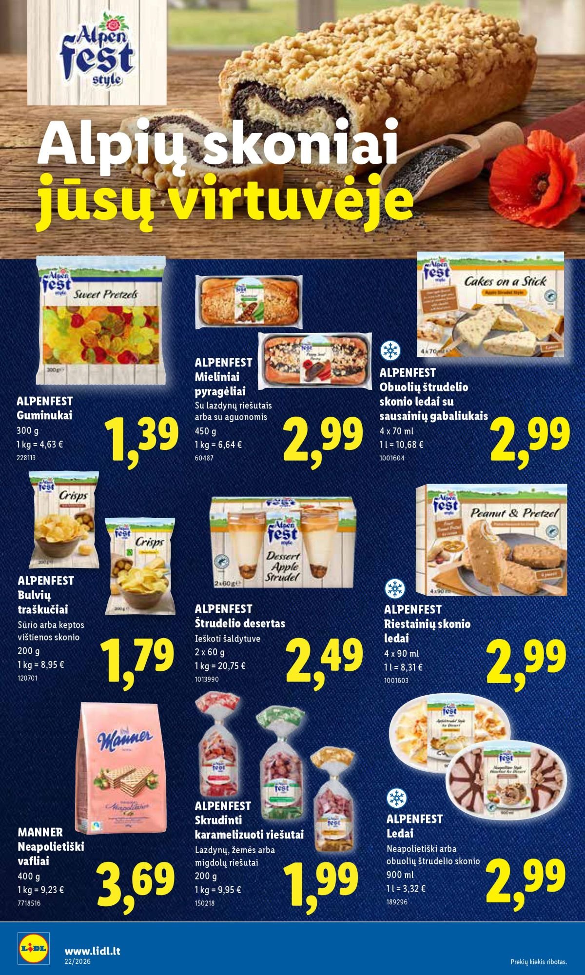 LIDL - Maisto prekių pasiūlymai (2026 05 25 - 2026 05 31)