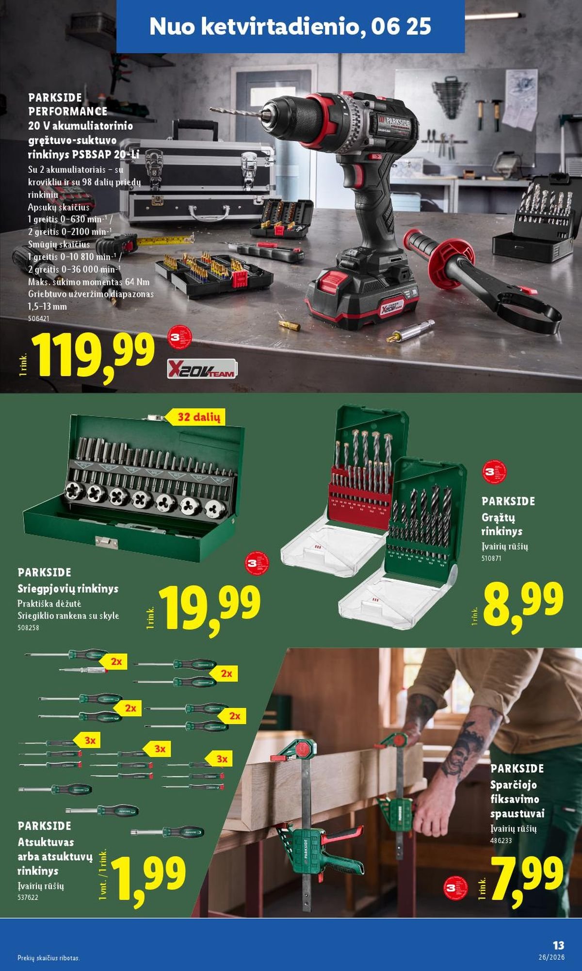 LIDL - Ne maisto prekių pasiūlymai (2026 06 22 - 2026 06 28)
