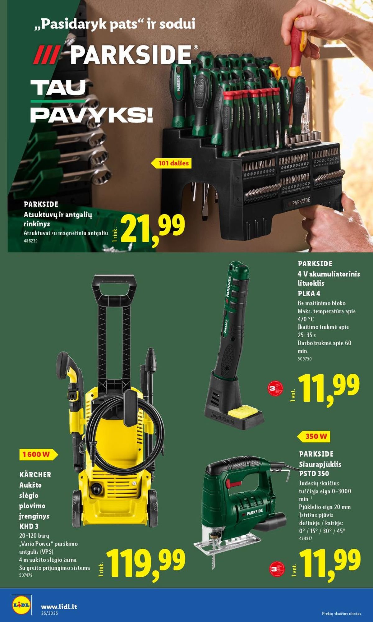 LIDL - Ne maisto prekių pasiūlymai (2026 06 22 - 2026 06 28)
