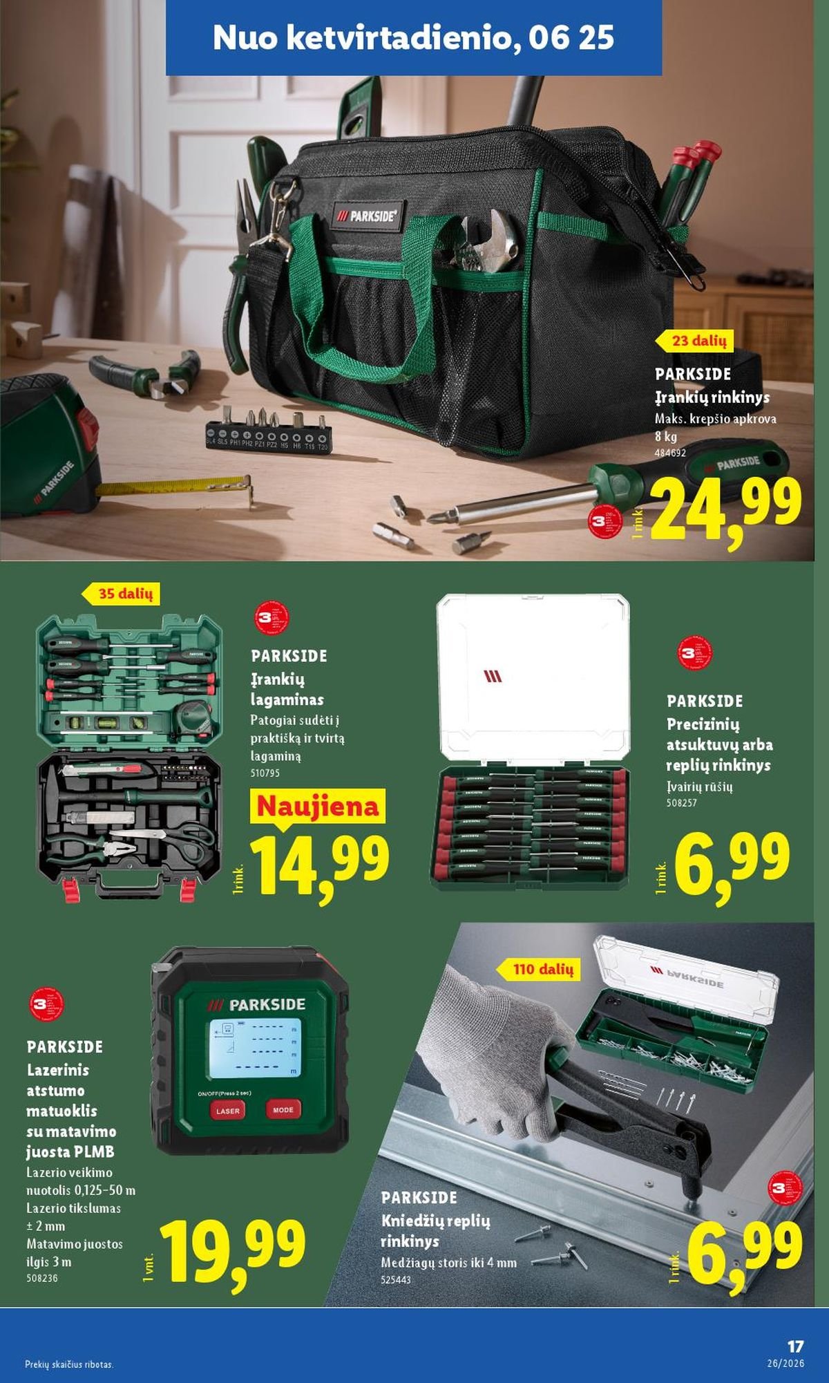 LIDL - Ne maisto prekių pasiūlymai (2026 06 22 - 2026 06 28)