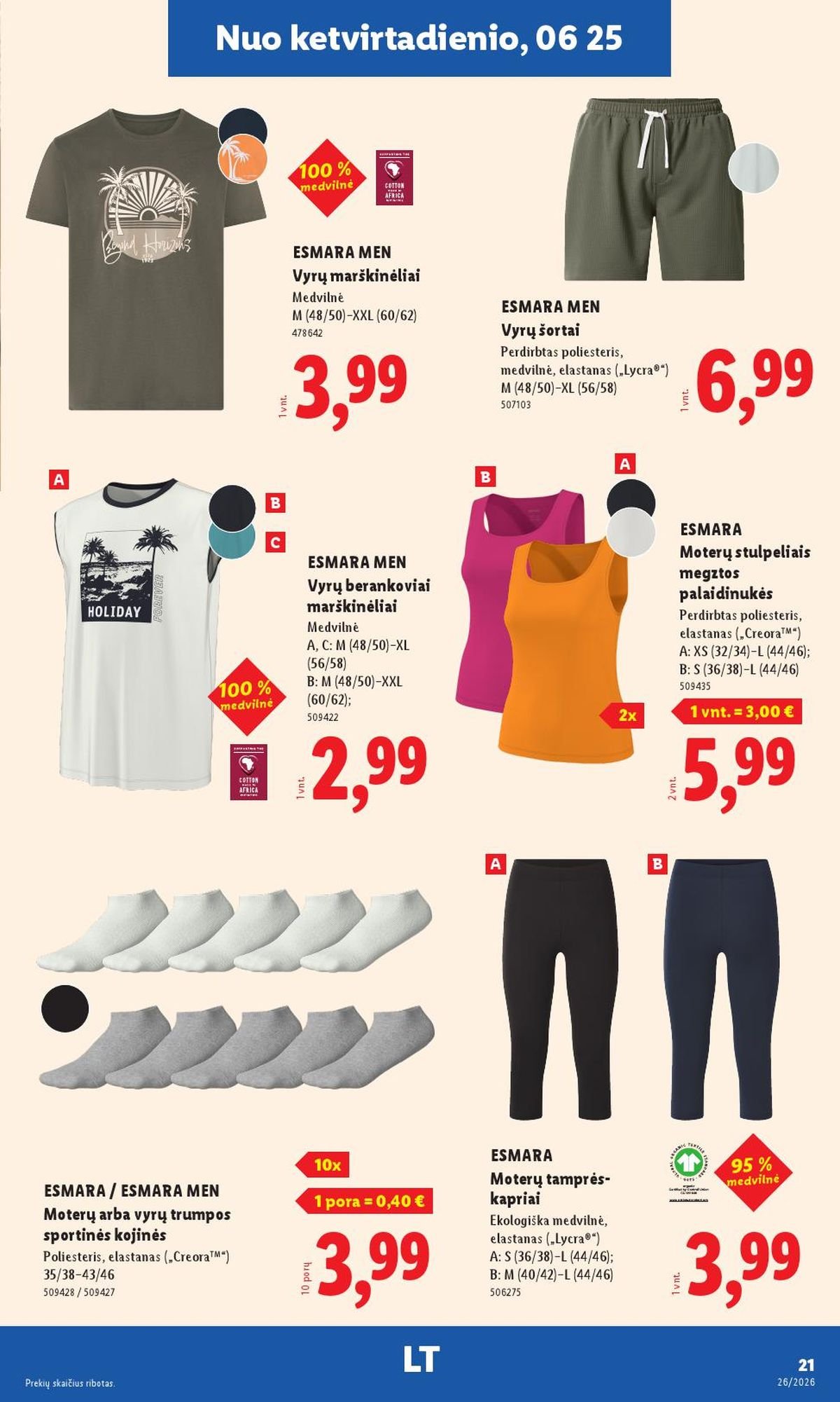 LIDL - Ne maisto prekių pasiūlymai (2026 06 22 - 2026 06 28)