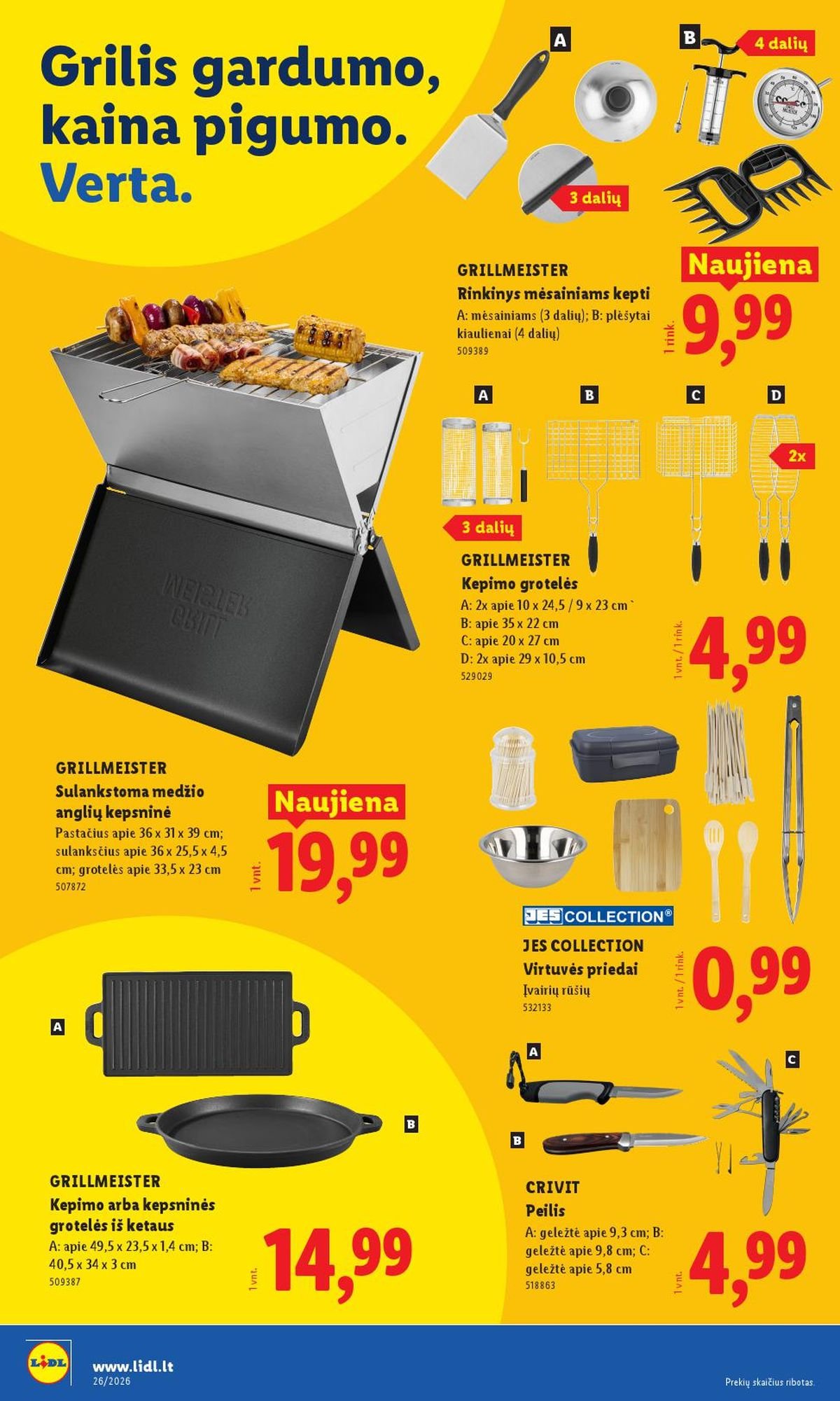 LIDL - Ne maisto prekių pasiūlymai (2026 06 22 - 2026 06 28)