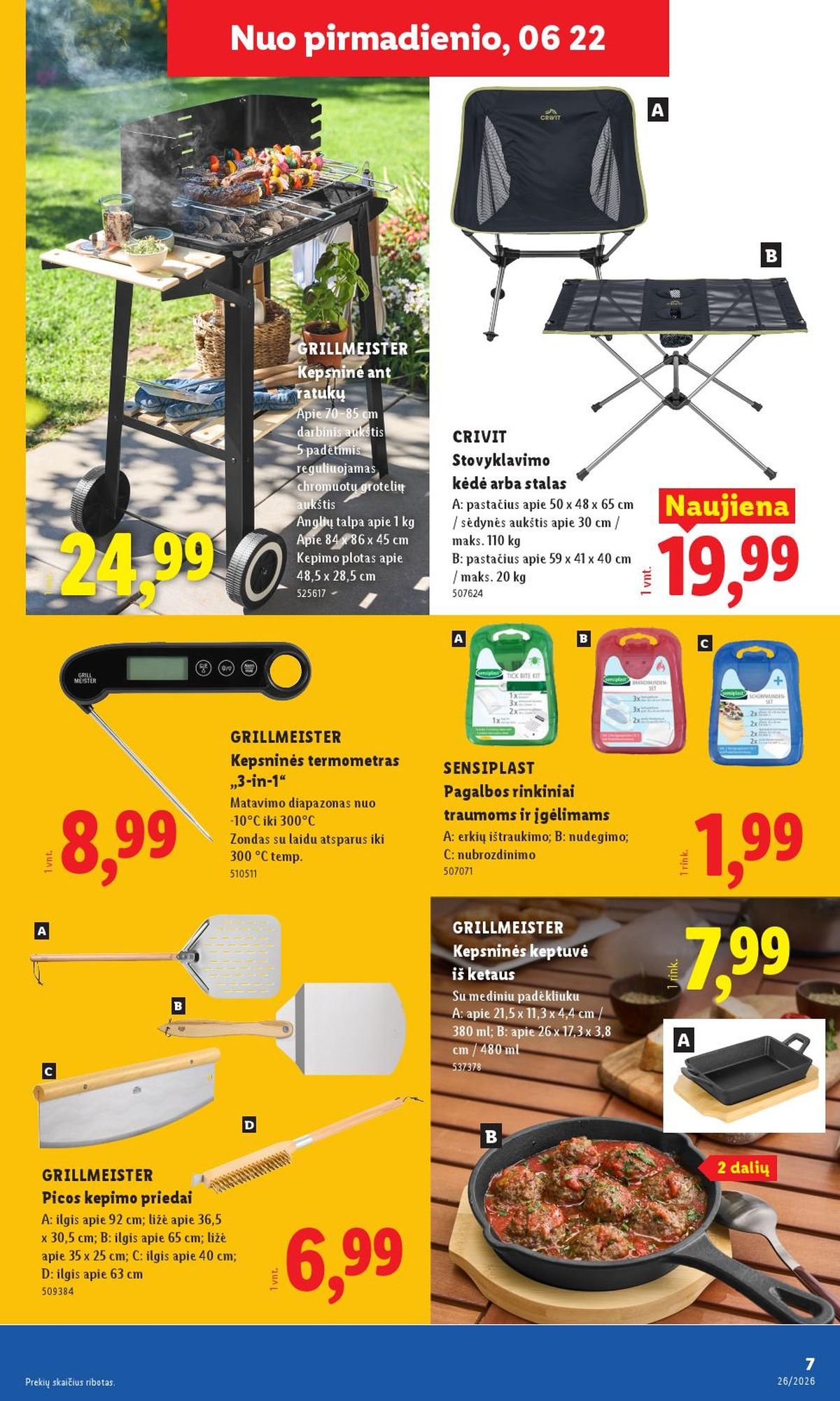 LIDL - Ne maisto prekių pasiūlymai (2026 06 22 - 2026 06 28)
